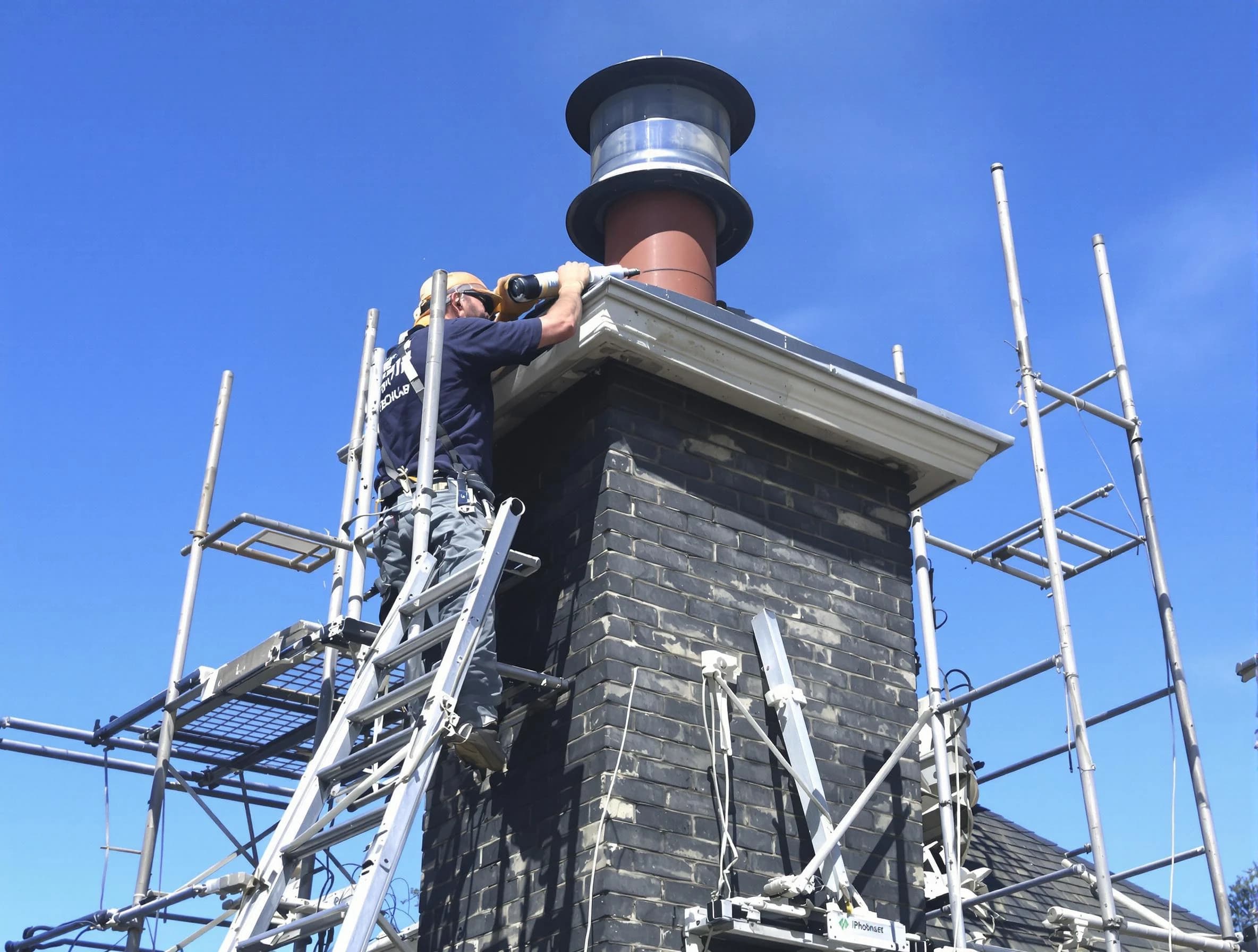 Sturdy chimney crown finished by Elk Ridge Chimney Sweep in Elk Ridge, UT