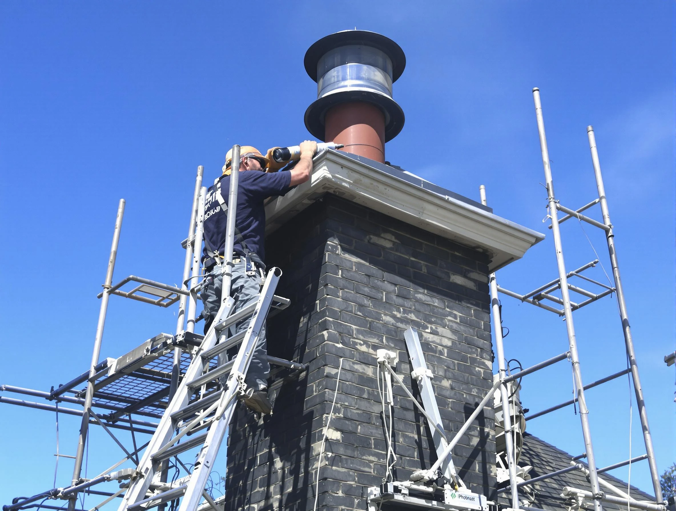 Sturdy chimney crown finished by Elk Ridge Chimney Sweep in Elk Ridge, UT