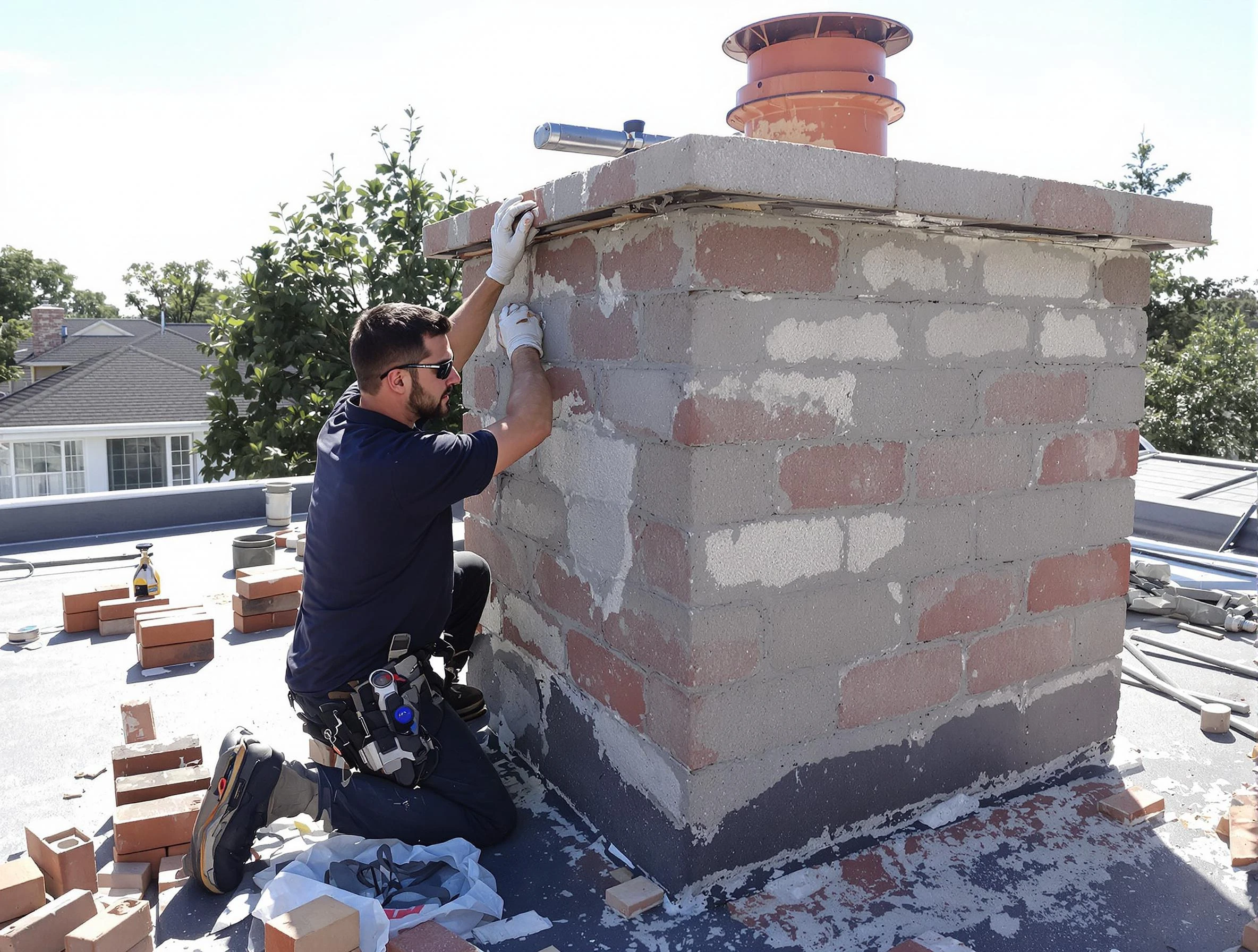 Advanced chimney repair process by Elk Ridge Chimney Sweep in Elk Ridge, UT