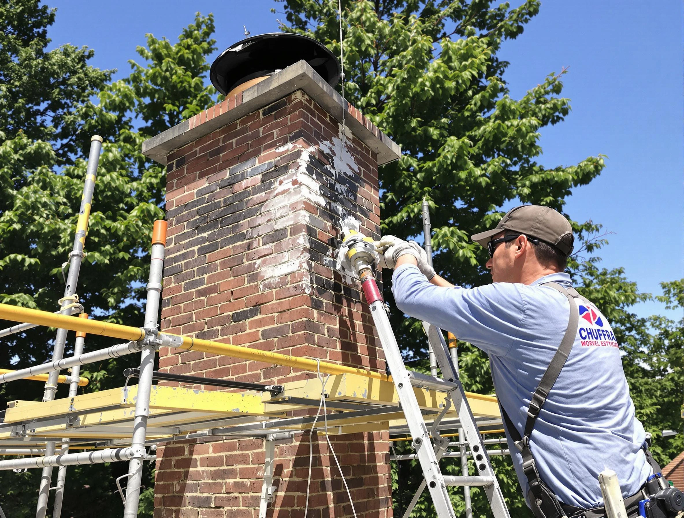 Structural chimney repair by Elk Ridge Chimney Sweep in Elk Ridge, UT