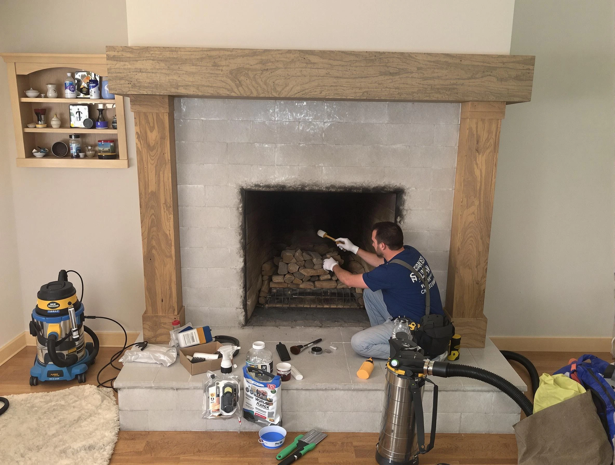 Detailed creosote removal process by Elk Ridge Chimney Sweep in Elk Ridge, UT