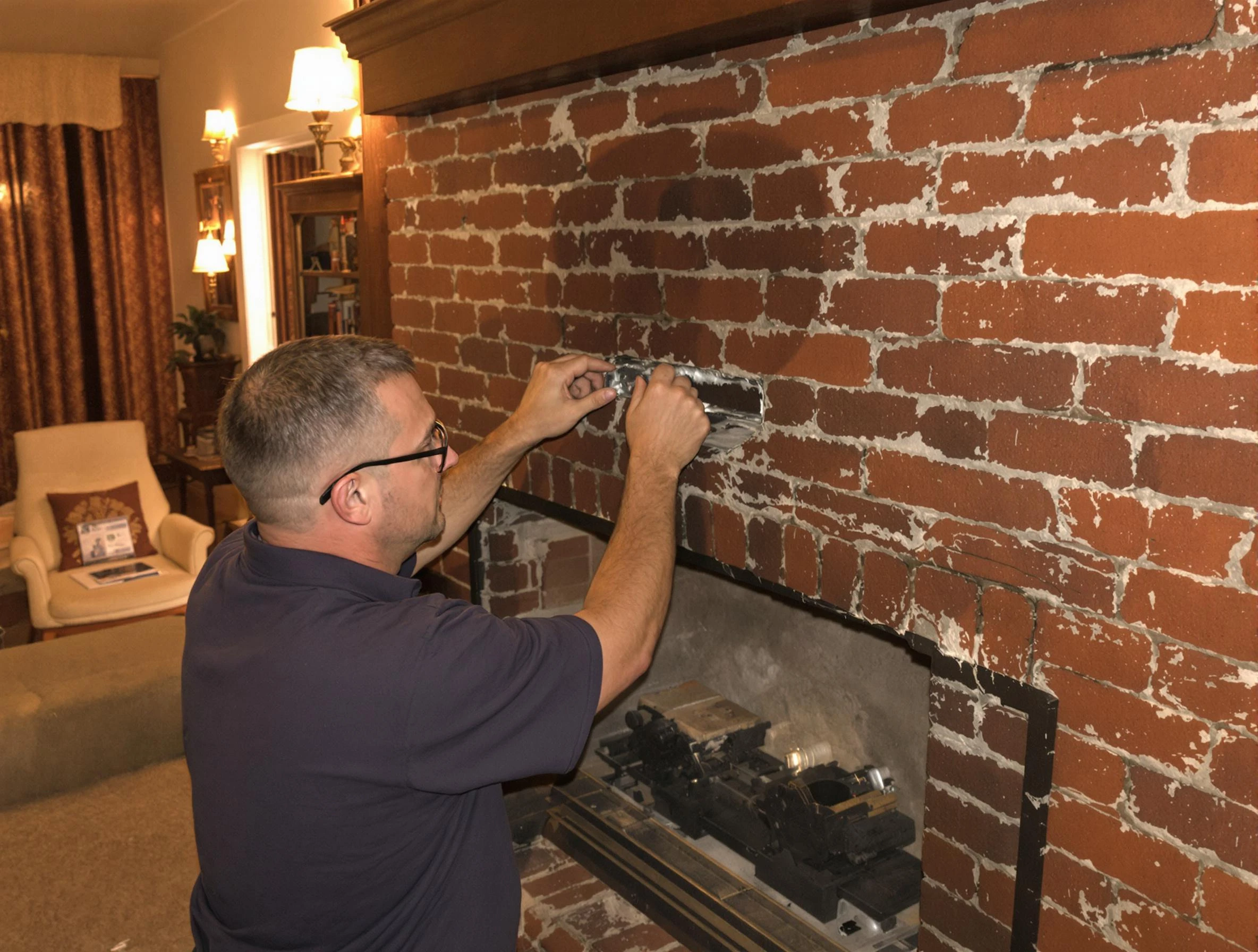 Elk Ridge Chimney Sweep expert fixing a fireplace in Elk Ridge, UT